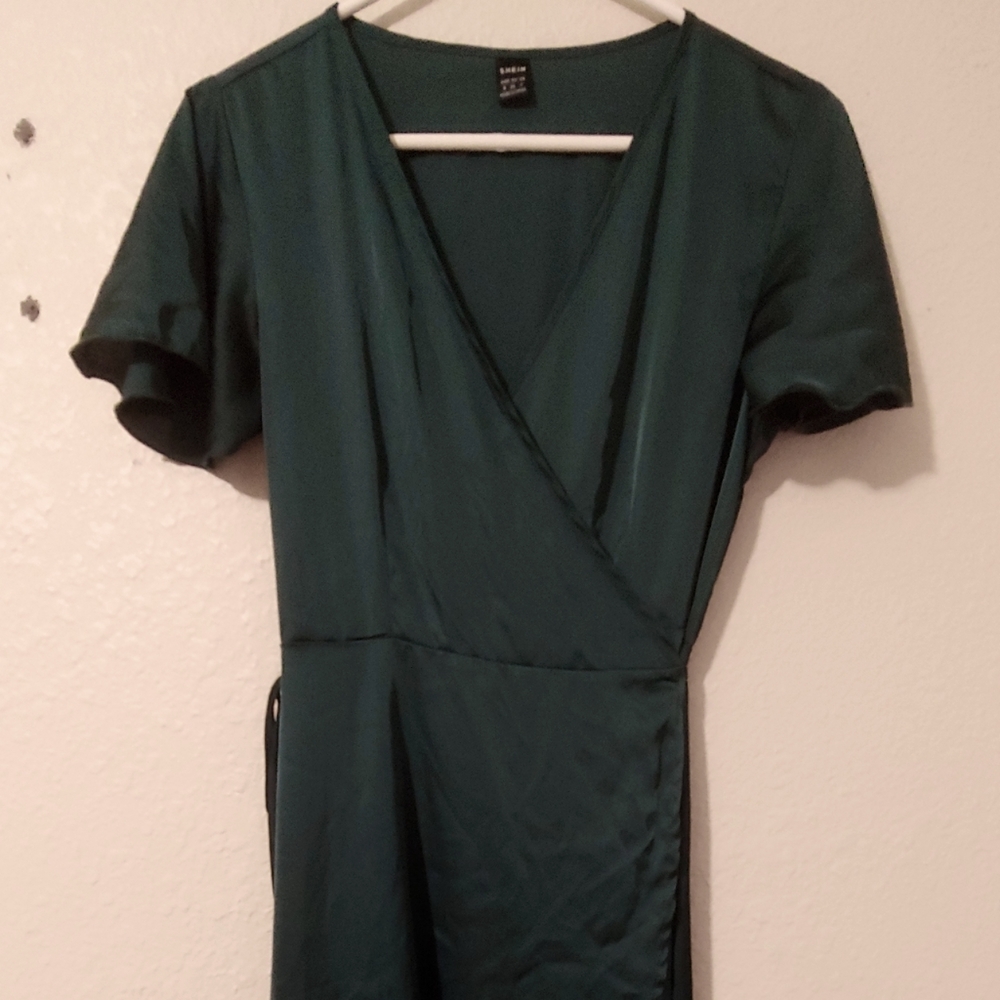Green Wrap Dress
